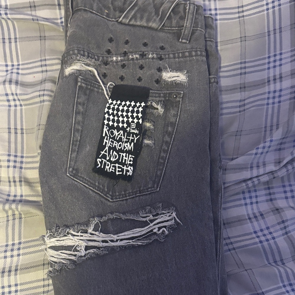 Ksubi Gray Distressed Men Jeans